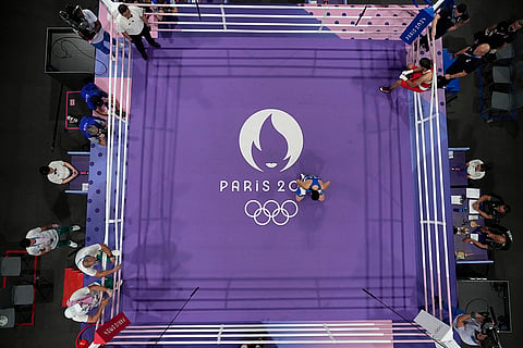 Women's 66kg boxing: Italy's Angela Carini vs lgeria's Imane Khelif